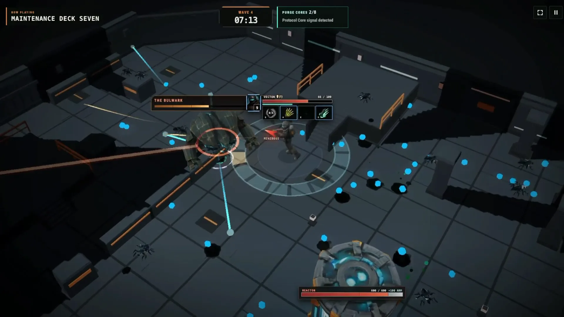 Operators fight through a laser grid