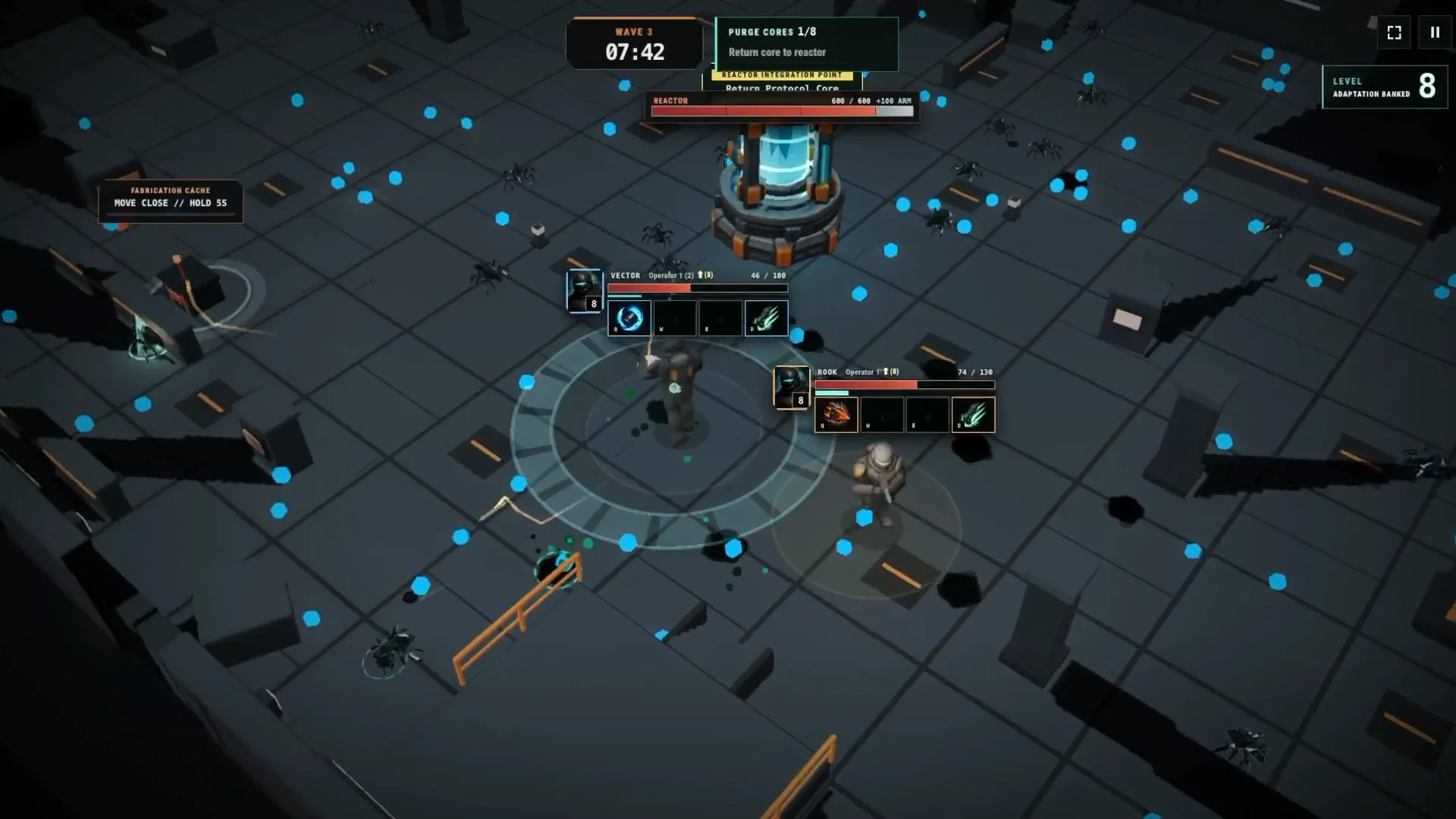 An operator returns a Protocol Core to the reactor