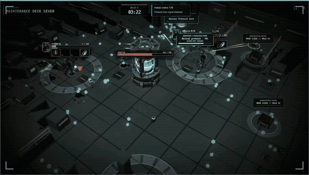 Four operators defend the reactor together